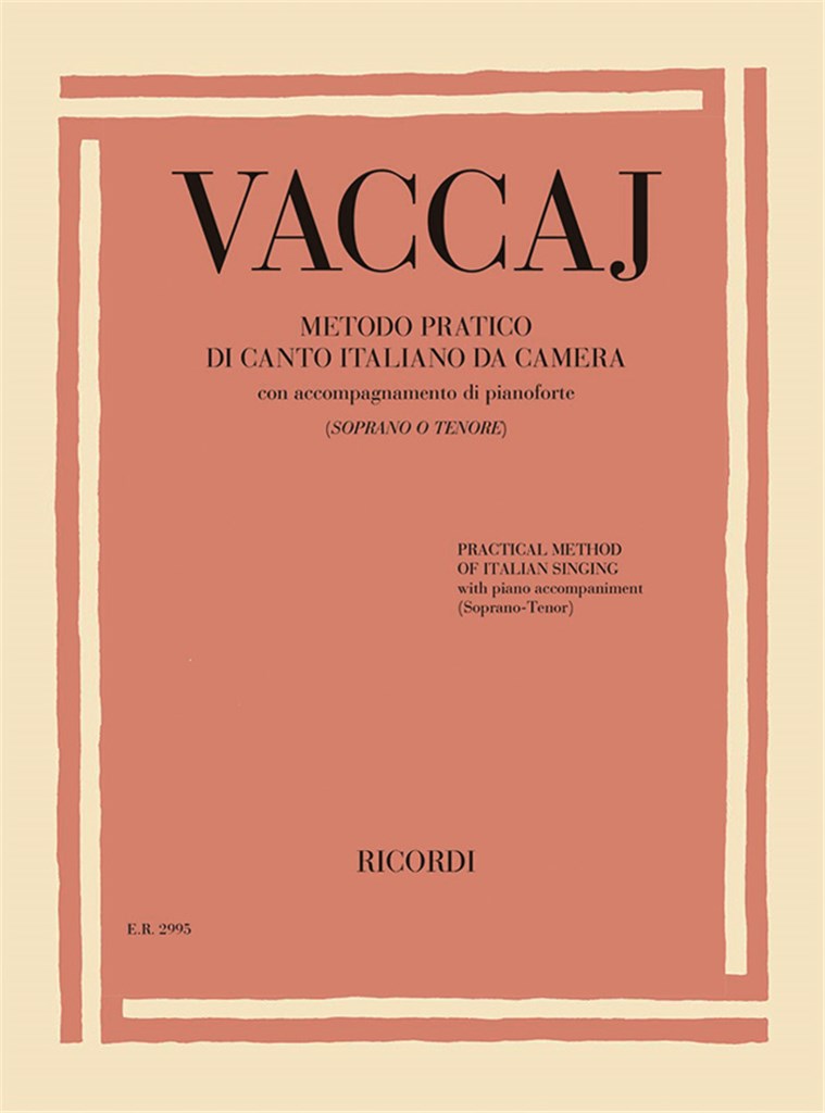 Metodo pratico di canto italiano da camera
